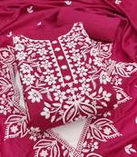 embroidered unstitched dress material