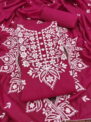 embroidered unstitched dress material 2