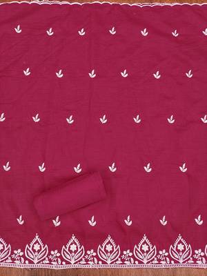 embroidered unstitched dress material 4