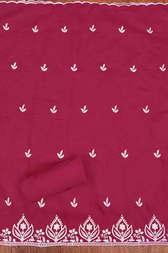 embroidered unstitched dress material