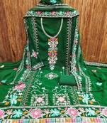 embroidered unstitched dress material