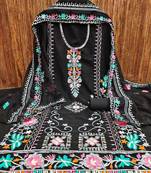 embroidered unstitched dress material