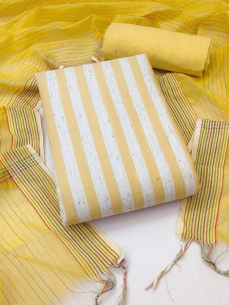 woven design unstitched dress material