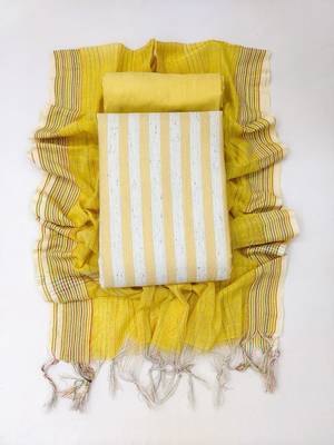 woven design unstitched dress material 3