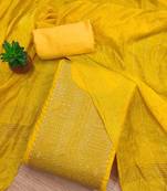 embellished art silk unstitched dress material