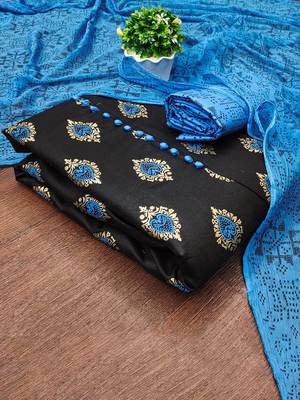 ethnic motifs printed unstitched dress material 1