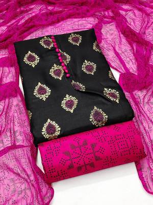 ethnic motifs printed cotton unstitched dress material 2