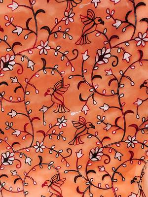 embroidered organza unstitched dress material 4