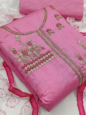 woven design unstitched dress material 2