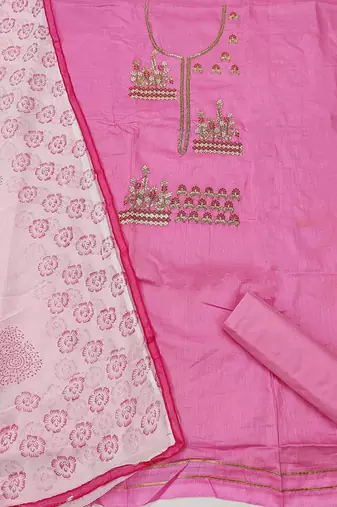 woven design unstitched dress material