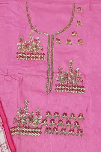 woven design unstitched dress material