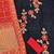 black & red unstitched dress material