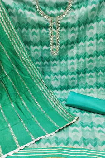 printed unstitched dress material