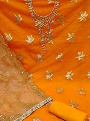 ethnic motifs woven design beads and stones detail unstitched dress material 4