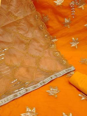 ethnic motifs woven design beads and stones detail unstitched dress material 5