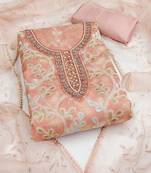 embroidered organza unstitched dress material