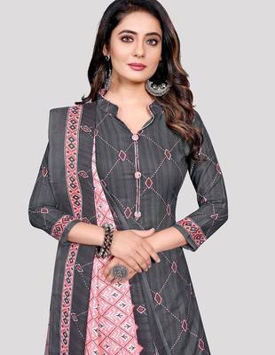 geometric printed unstitched dress material 2