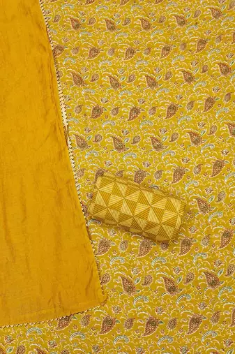 paisley printed unstitched dress material