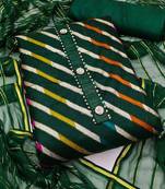 striped woven design gotta patti unstitched dress material