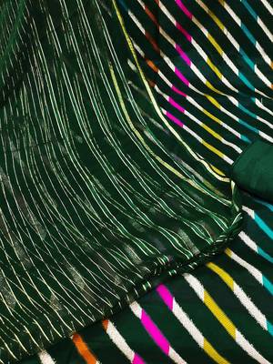 striped woven design gotta patti unstitched dress material 5