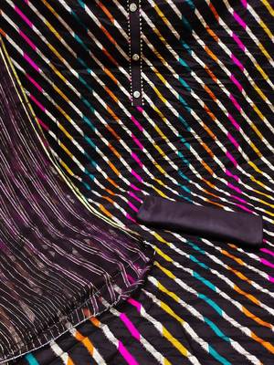 striped woven design gotta patti unstitched dress material 4