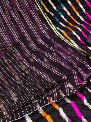striped woven design gotta patti unstitched dress material 5