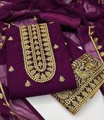 embroidered unstitched dress material