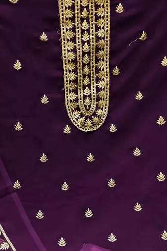 embroidered unstitched dress material