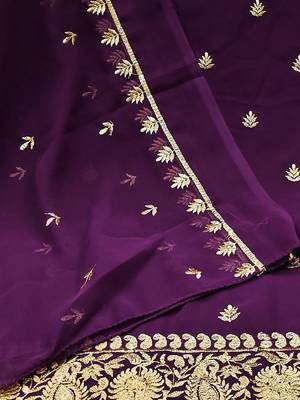 embroidered unstitched dress material 5