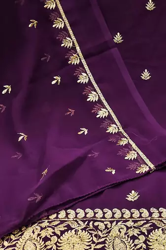 embroidered unstitched dress material