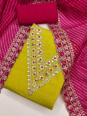 embroidered unstitched dress material 1