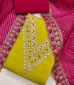 embroidered unstitched dress material