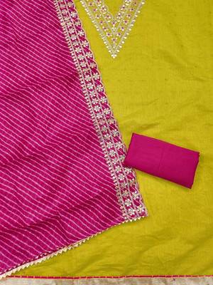 embroidered unstitched dress material 3