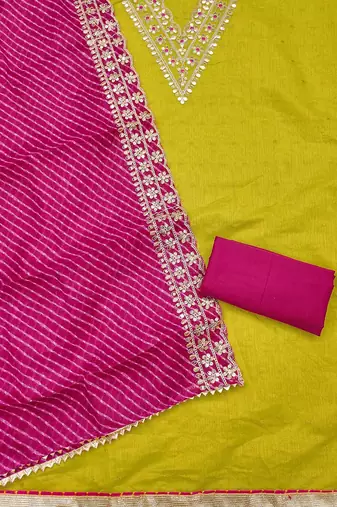 embroidered unstitched dress material