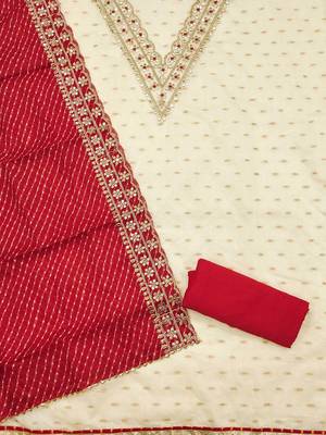 embroidered unstitched dress material 3