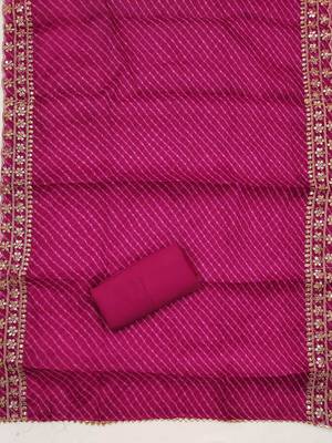 embroidered zari unstitched dress material 4