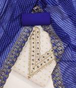embroidered zari unstitched dress material