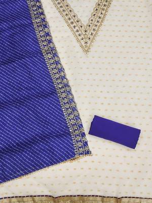 embroidered zari unstitched dress material 3