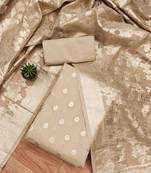 floral woven design unstitched dress material