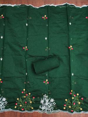 women cotton blend unstitched dress material 4