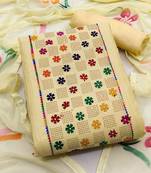 embroidered unstitched dress material