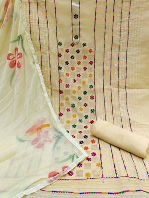 embroidered unstitched dress material 3