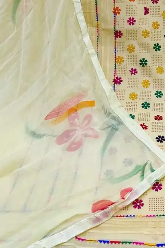 embroidered unstitched dress material