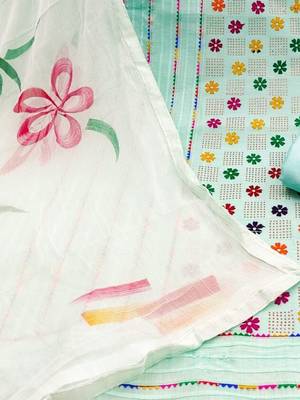 embroidered unstitched dress material 5