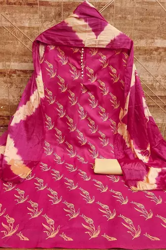 printed unstitched dress material