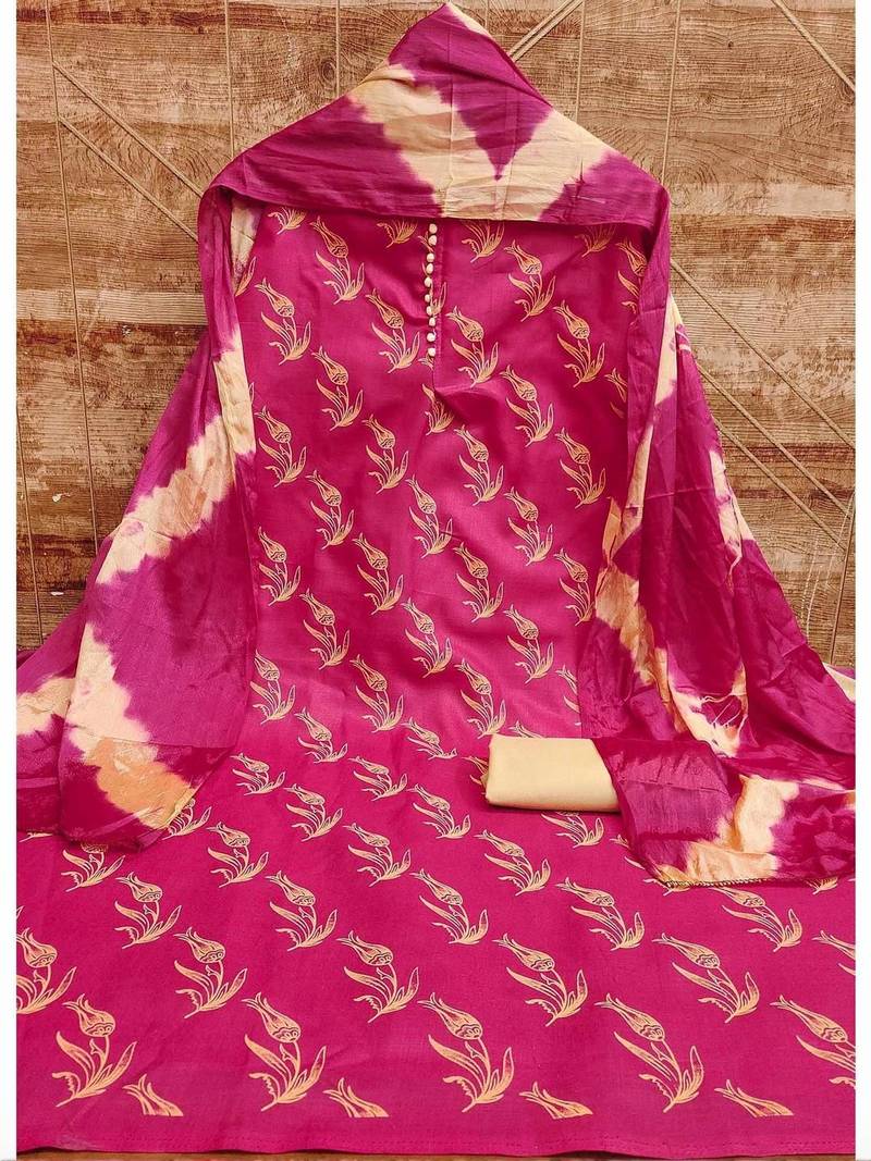 printed unstitched dress material