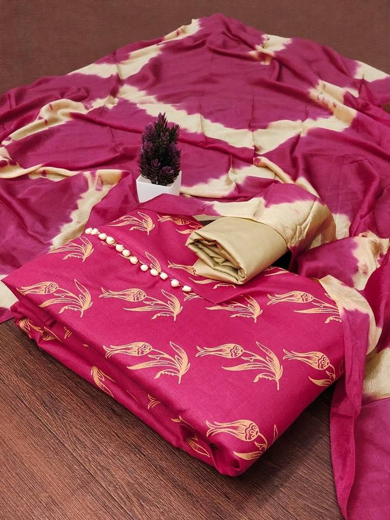 printed unstitched dress material