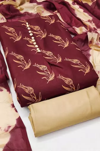 printed unstitched dress material