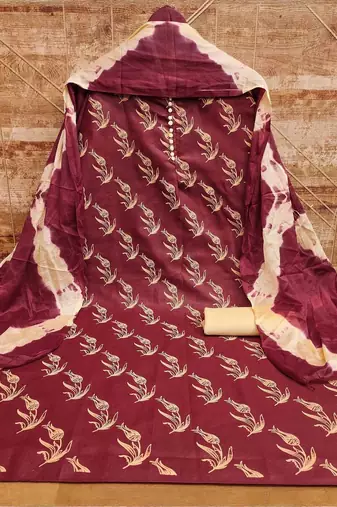 printed unstitched dress material