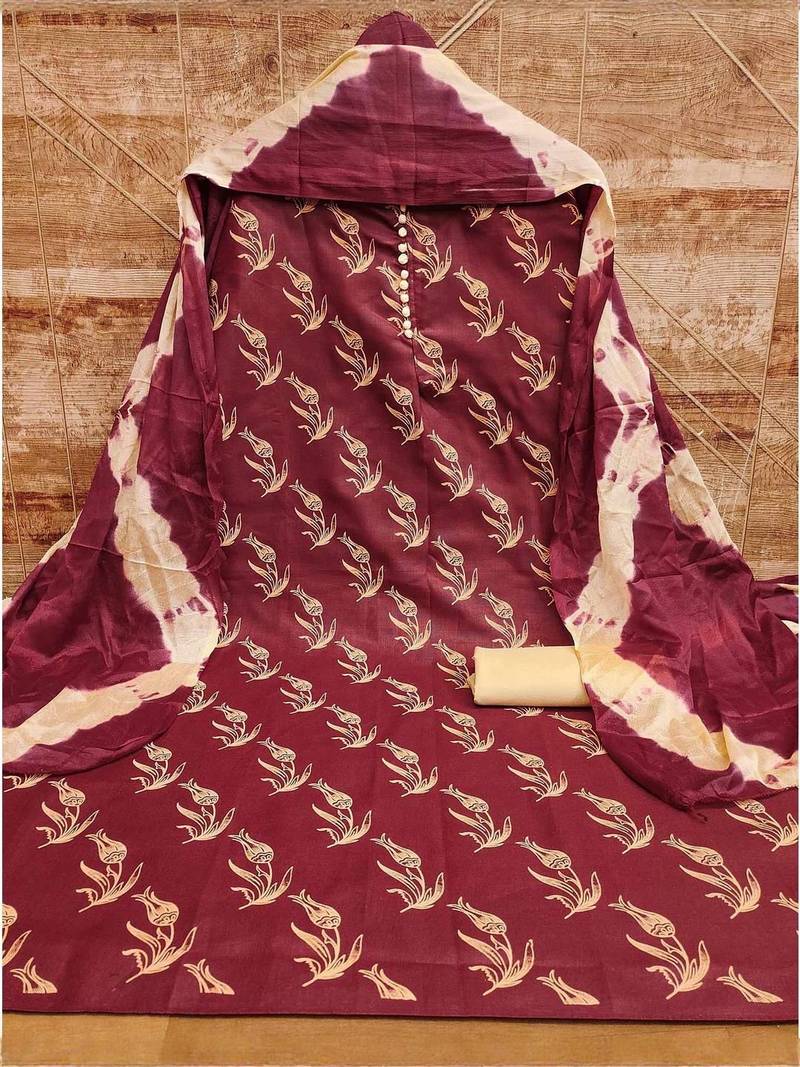 printed unstitched dress material
